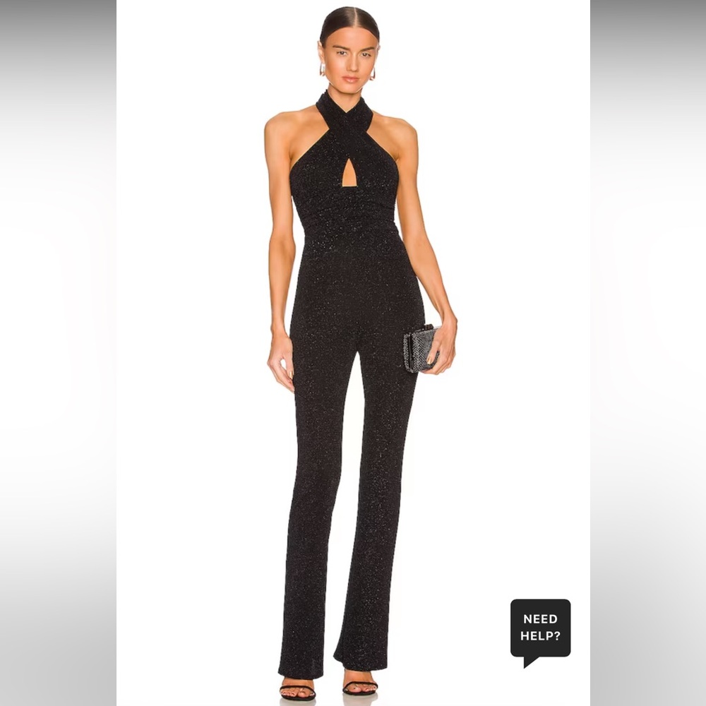 Camila Coelho Emery Jumpsuit - Black - Size XL